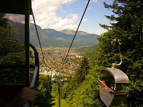 Garmisch vista do teleférico